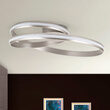 Plafoniera moderna argintie LED 58W/1500lm/3000K, Circus DL 7-638 Satin Orion